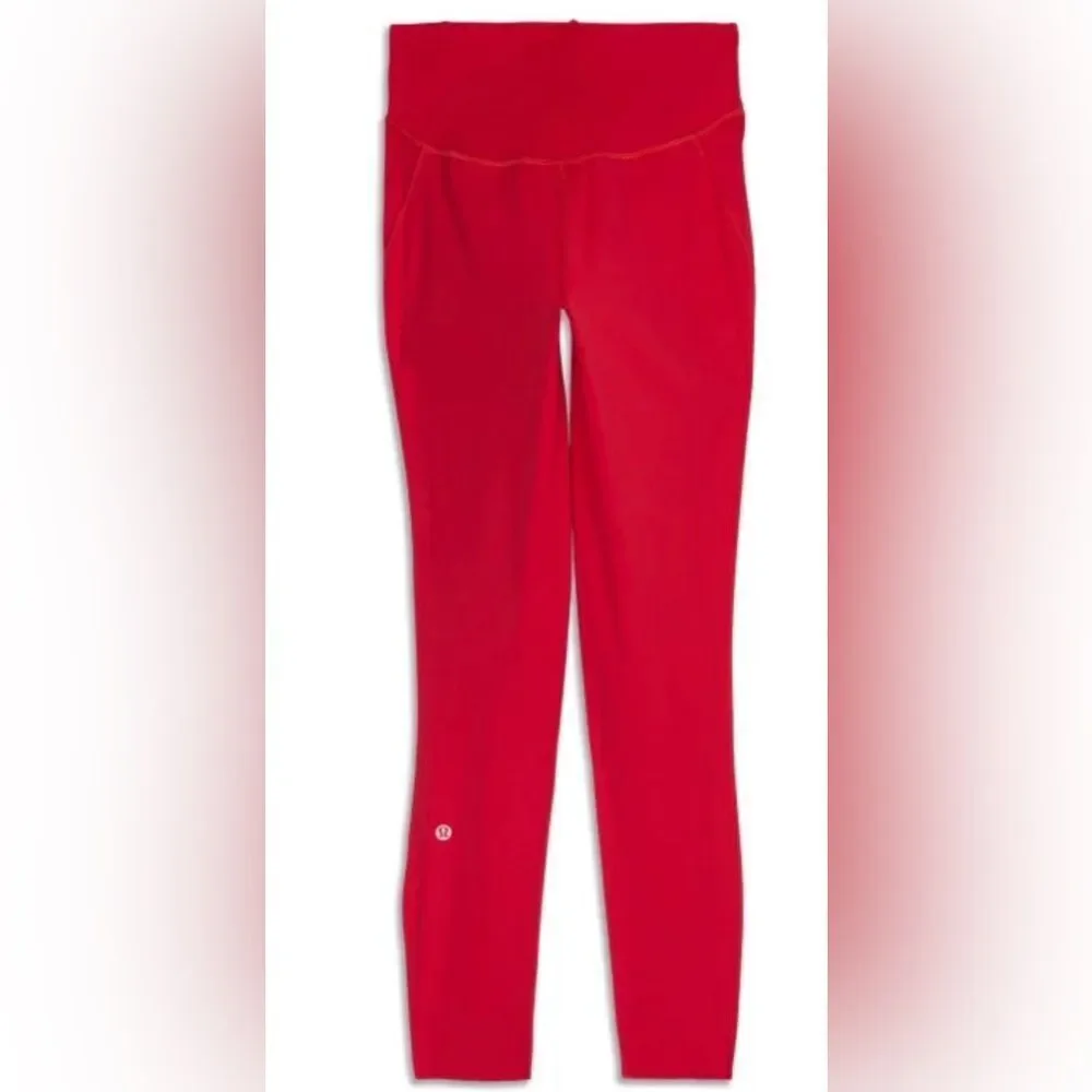 NWOT Lululemon Women’s Plus Base Pace High Rise  Red 25” Leggings - Size 20